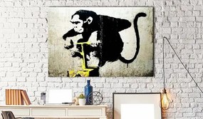 Obraz - Monkey Detonator by Banksy Veľkosť: 60x40, Verzia: Na talianskom plátne