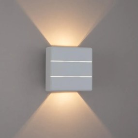 Brilagi - LED vonkajšie nástenné svietidlo DOUBLERAY LINE LED/6W/230V biela IP54