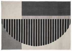 Sivý koberec GEO RELIEF 120 x 170 cm