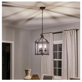 Kichler - Luster na reťazi LARKIN 3xE14/60W/230V antracit