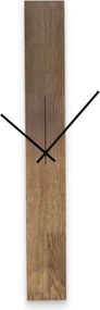 SENTOP | Elegantné drevené nástenné hodiny čierny  I SENTOP MAS019-TERRA-SILVER-60x8 analógové