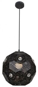 Luster na lanku EUPHORIA 1xE27/40W/230V čierna