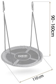 Neo-Sport Swingo 110 cm hojdačka bocianie hniezdo