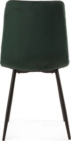 Jedálenská stolička Harry, tmavo zelená látka