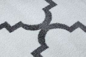 Koberec SKETCH - F343 Marocká mreža, krémovo - sivý