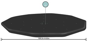 Kryt na rámový bazén 4,88 M 58249