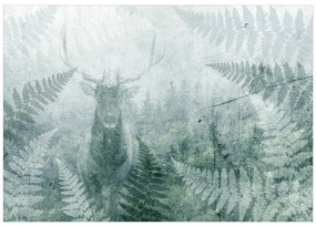 Artgeist Fototapeta - Deer in Ferns - Third Variant Veľkosť: 100x70, Verzia: Standard