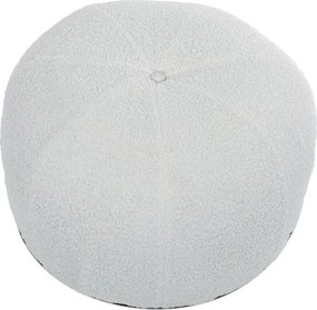 Taburetka biela bouclé AK-307 WT2
