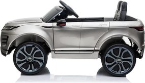 LEAN CARS Elektrické autíčko Range Rover Evoque strieborné lakované