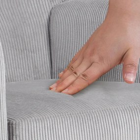 Kreslo Kioni látka cord - sivá