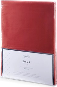 SATÉNOVÉ PRESTIERADLO DINA 180X200 CM ČERVENÉ
