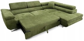 Moderno Meble Pravostranná rozkladacia rohová sedačka Avesta do modernej obývačky - šedá