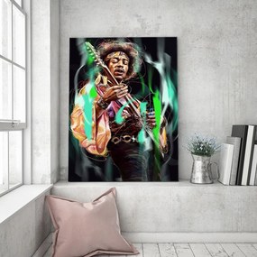 Gario Obraz na plátne Portrét Jimiho Hendrixa - Dmitry Belov Rozmery: 40 x 60 cm