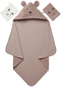 Detská osuška s kapucňou a 2 uteráčiky na umývanie