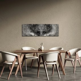 Obraz - Strom života (s hodinami) (90x30 cm)