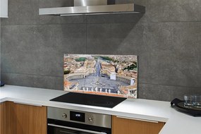 Nástenný panel  Rome Vatican square panorama 100x50 cm