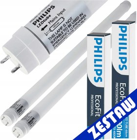 SADA 2x Philips LED trubica 60cm 9W 900lm 4000K 20 000h T8 EcoFit