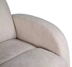 LuxuryForm DESIGN Televízne kreslo BRUNO otočné s polohovaním - béžové