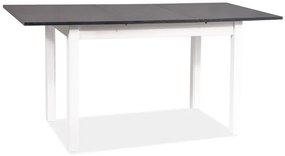 Jedálenský stôl Signal HORACY 125 antracyt/biely mat