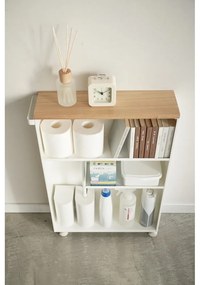 Biely kovový kúpeľňový regál 47,5x68 cm Tower – YAMAZAKI