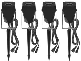 SADA 4x LED RGBIC Stm. von. lampa LED/7W/230V 3000-6500K IP65 Wi-Fi Tuya