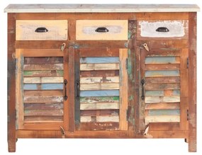 furniture-nabytek.cz - Masívna komoda Wakefield z recyklovaného dreva, lakovaná, viacfarebná – 122×42×90 cm