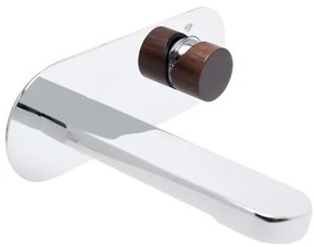 Umývadlová batéria SAT Fusion vrátane podomietkového telesa tmavé drevo SATBSFU101DT, 1 ks