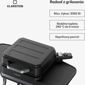 Klarstein Gatsby elektrický gril, Vnútorné a vonkajšie použitie, 3050 W, EasyGrill Concept, Do 240 °C