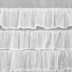 ZÁCLONA NA KRÚŽKOCH DANI1 140X250 CM BIELA