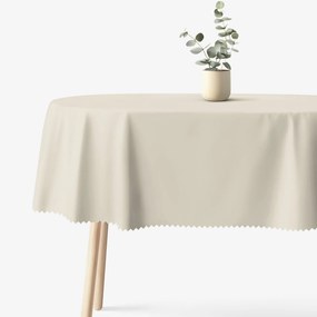 Goldea oválny teflónový obrus - prírodný 120 x 200 cm