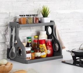 Policový kuchyňský organizér KILLI šedý