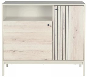 Komoda Frost I 100 cm krémová/alpský dub