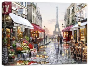 Obraz Styler Canvas Watercolor Paris I, 85 × 113 cm