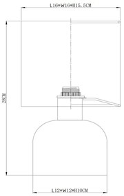 Lucide 10516/01/44 - Stolná lampa WOOLLY 1xE14/40W/230V oranžová