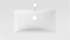 Mexen Atena zápustné umývadlo na dosku 80 x 46 cm, biele - 25018000