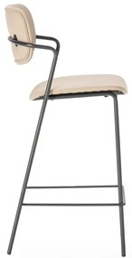 Béžové barové stoličky v súprave 2 ks (výška sedadla 68 cm) Maika – Marckeric