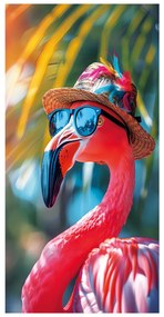 PLÁŽOVÁ OSUŠKA Z MIKROVLÁKNA FLAMINGO2 100X180 CM VZOROVANÁ