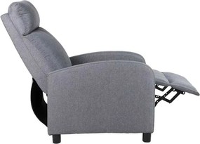 LuxuryForm DESIGN Televízne kreslo RUFO s polohovaním - sivé