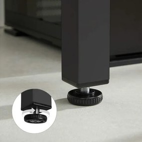 Stôl TESSA 120cm x 60cm - rustikál / čierne nohy