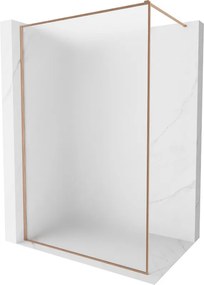 Mexen, Mexen Kioto-XF sprchová stena s rámom 70 x 202 cm, matná 10 mm, brúsená meď - 800-070-104-65-30-X