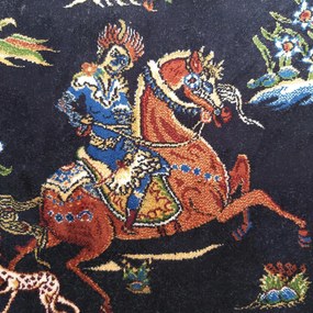 DY Exkluzívny koberec Qum Silk 10 Navy Rozmer: 160x230 cm