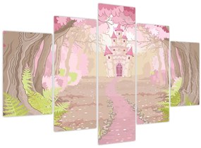Obraz - Cesta do ružového kráľovstva (150x105 cm)
