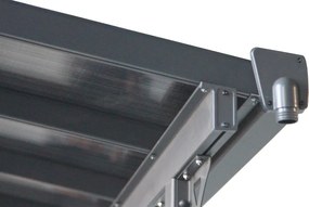 BRUCE J pergola - ŠEDÝ polykarbonát