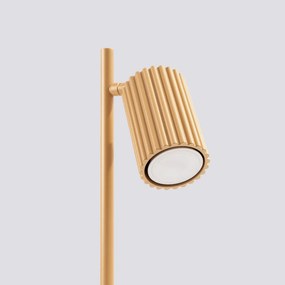 Stolná lampa Karbon, 1x zlaté kovové tienidlo