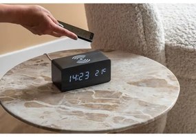 Karlsson 5933BK LED budík/hodiny s nabíjaním 15 cm
