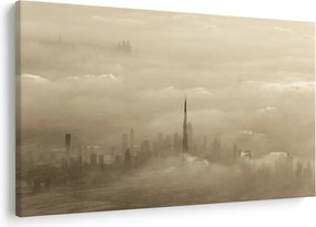 Obraz mesta v mrakoch (90x60 cm)