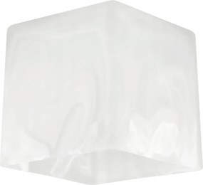 Sklenené tienidlo pre stropnú lampu, stolovú lampu, luster, kocku, mliečne biele
