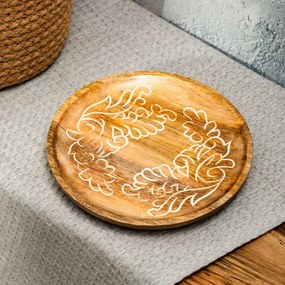 Dekoračný tanier FLOAR drevený 727702