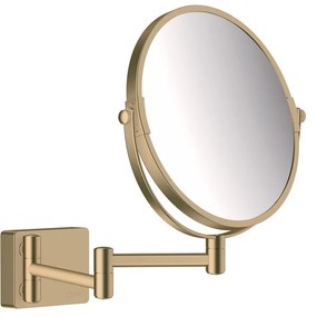 HANSGROHE AddStoris kozmetické zväčšovacie zrkadlo (1-násobné, 3-násobné zväčšenie), kartáčovaný bronz, 41791140
