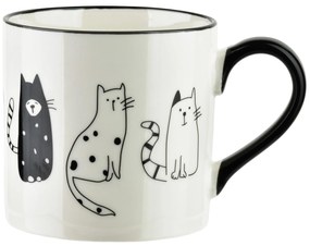 Porcelánový hrnek COTTELLO I. 370 ml bílý/černý